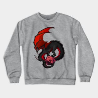 Red Dragon and a D20 Crewneck Sweatshirt